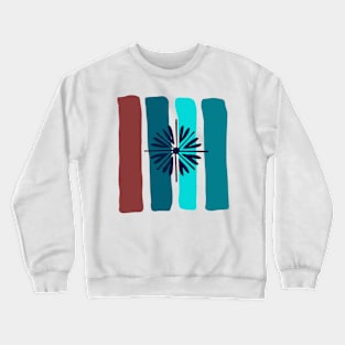 Abstract Print- Bohemian Collection Crewneck Sweatshirt